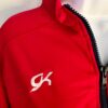 GK WOMENS LARGE BRUSH TRICOT RED/BLACK GYMNAST CHEER WARM UP JACKET SIZE SZ L - Image 2