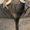 GK SKATE GIRLS SMALL GRAY POLY FLEECE CRINKLE NYLON CROPPED RIBBON TRIM VEST S - Image 3