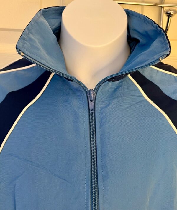 GK WARM UP JACKET CHILD MEDIUM ROYAL SUPPLEX NAVY WHITE PERFORMANCE FIT Sz M NWT - Image 3