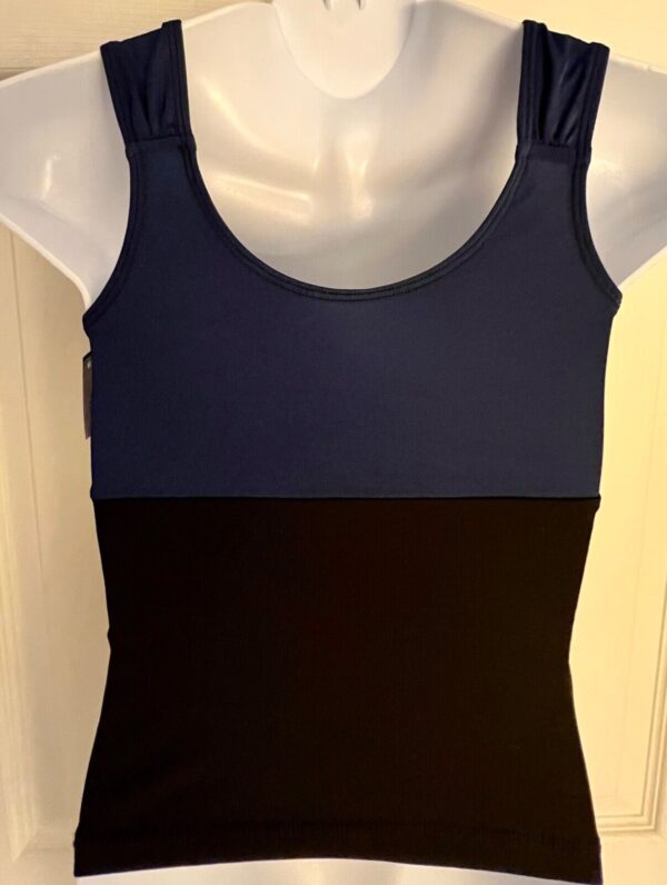 GK DANCE JAZZ CHEER GIRLS MEDIUM NAVY BLACK DRY TECH ATHLETIC TANK TOP SZ M - Image 6