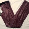 GK DANCE JAZZ PANTS CHILD MEDIUM WINE TWILIGHT FOIL VELVET WAISTBAND Sz CM NWT - Image 2