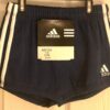 ADIDAS GK BOYS MEDIUM NAVY GYMNASTIC RUNNING COMPETITION PERFORMANCE SHORTS CM