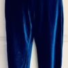GK ELITE DANCE LADIES SMALL BLUE SMOOTH VELVET CUFFED CAPRI PANTS Sz AS NWT! - Image 4
