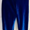GK ELITE DANCE LADIES SMALL BLUE SMOOTH VELVET CUFFED CAPRI PANTS Sz AS NWT! - Image 5