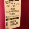 GK COMPETITION SHIRT SINGLET CHILD TODDLER BURGUNDY N/S BOYCUT LEG CUT Sz CT - Image 4