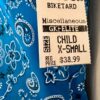 GK BIKETARD CHILD CHILD X-SMALL BLUE PAISLEY PRINT GYMNASTICS DANCE TANK SZ XS - Image 5
