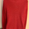 Talbots Red Coral Women's Large Mercerized Cotton Crochet Cardigan Sweater SZ L - Image 2