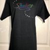 DURABLE  GK "SKATING" T-SHIRT ADULT MEDIUM BLACK COLOR METALLIC JA SZ M