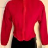 GK ICE DANCE FIGURE SKATE ADULT X-SMALL RED FLEECE VELVET ZIP JACKET SZ S NWT!