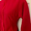 GK ICE DANCE FIGURE SKATE ADULT X-SMALL RED FLEECE VELVET ZIP JACKET SZ S NWT! - Image 3