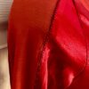 GK LgS RED MYSTIQUE ADULT SMALL RED MESH GYMNASTICS DANCE CHEER LEOTARD Sz AS - Image 3