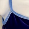 GK DANCE JAZZ TOP ADULT SMALL PURPLE VELVET BLUE X-BACK STRAPS CAMISOLE Sz AS - Image 2