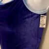 GK DANCE JAZZ TOP ADULT SMALL PURPLE VELVET BLUE X-BACK STRAPS CAMISOLE Sz AS - Image 4