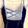 GK DANCE JAZZ TOP ADULT SMALL PURPLE VELVET BLUE X-BACK STRAPS CAMISOLE Sz AS - Image 6