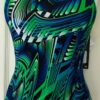 DOLFIN LADIES SIZE 26 RELIANCE BLUE GREEN GENESIS TRAINING SWIMSUIT Sz 26 NWT!