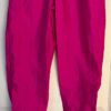 GK WARM UP ADULT X-SMALL PINK CRINKLE SUPPLEX NYLON GYM CHEER ATHLETIC PANTS XS