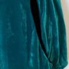 GK ICE FIGURE SKATE LADIES SMALL BLACK GREEN VELVET FAUX WRAP SSLV DRESS Sz AS - Image 6