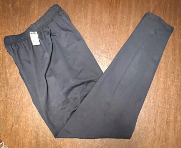 GK WARM UP ADULT SMALL BLACK MICROFIBER GYMNASTS SKATE CHEER ATHLETIC PANTS Sz S