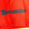 GK SOFFE GIRLS SMALL "GYMNASTICS" GRAPHIC PRINT ORANGE COTTON BOXER SHORTS SZ S - Image 2