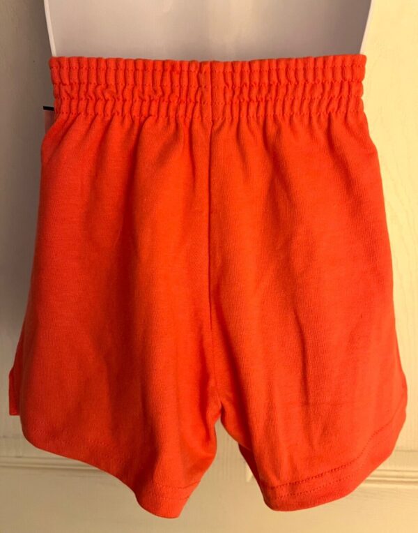 GK SOFFE GIRLS SMALL "GYMNASTICS" GRAPHIC PRINT ORANGE COTTON BOXER SHORTS SZ S - Image 7