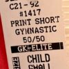 GK SOFFE GIRLS SMALL "GYMNASTICS" GRAPHIC PRINT ORANGE COTTON BOXER SHORTS SZ S - Image 9