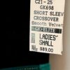 GK ICE FIGURE SKATE LADIES SMALL BLACK GREEN VELVET FAUX WRAP SSLV DRESS Sz AS - Image 9