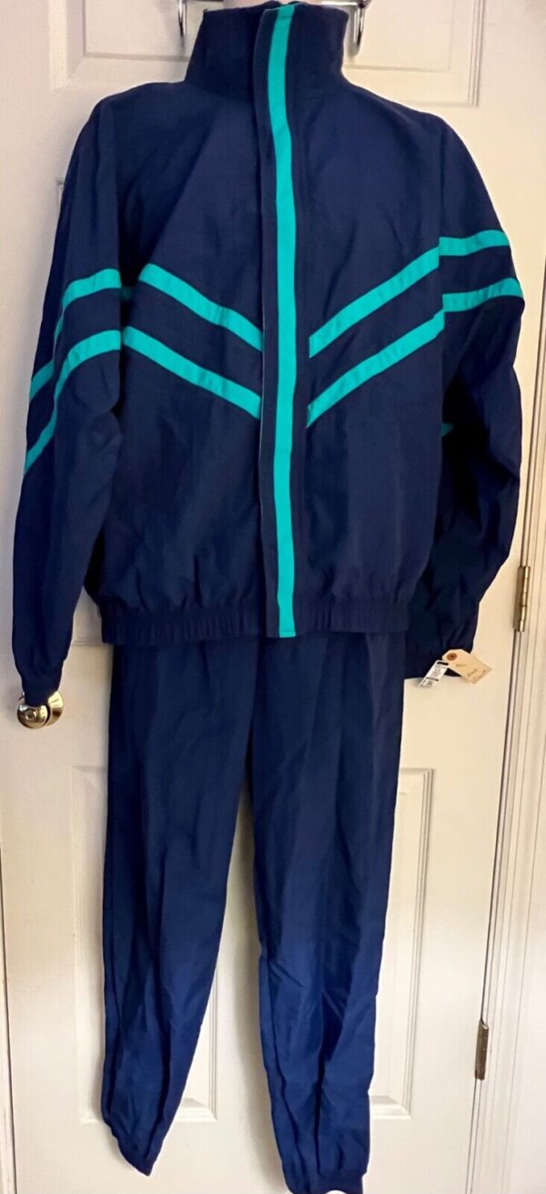 GK WARM UP JACKET UNISEX ADULT LARGE NAVY JADE SUPPLEX NYLON GYMNASTICS CHEER L - Image 11