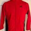 ADIDAS GK DRYTECH CHILD LARGE RED BLACK GYMNASTS ATHLETES WARM UP JACKET CL NWT!