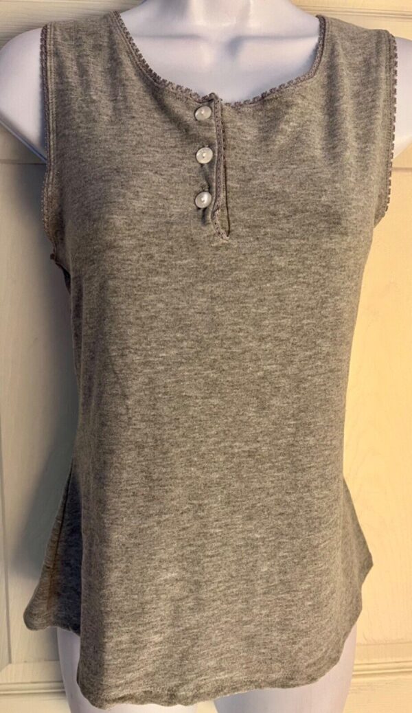 MEDALIST THERMALWEAR ADULT LARGE THERMASTAT GRAY LACE TRIM TANK TOP Sz AL NWT!