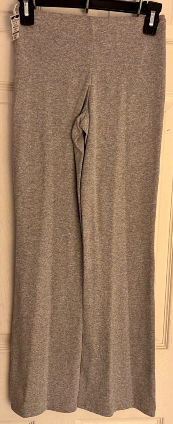 GK â€œDANCEâ€ GRAPHIC GIRLS SMALL GRAY COTTON ATHLETIC LOUNGE STRIPES PANTS Sz CS - Image 4