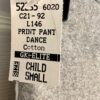 GK â€œDANCEâ€ GRAPHIC GIRLS SMALL GRAY COTTON ATHLETIC LOUNGE STRIPES PANTS Sz CS - Image 5