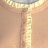 TALBOTS LT PINK LADIES X-SMALL IVORY RUFFLES 4-BUTTON PULLOVER SWEATER XS EUC! - Image 2