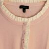 TALBOTS LT PINK LADIES X-SMALL IVORY RUFFLES 4-BUTTON PULLOVER SWEATER XS EUC! - Image 7