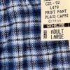 GK â€œGYMNASTSâ€ GRAPHIC ADULT LARGE BLUE COTTON PLAID FLANNEL LOUNGE CAPRI Sz L - Image 3