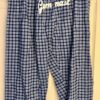 GK â€œGYMNASTSâ€ GRAPHIC ADULT LARGE BLUE COTTON PLAID FLANNEL LOUNGE CAPRI Sz L - Image 4