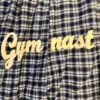 GK â€œGYMNASTSâ€ GRAPHIC ADULT LARGE BLUE COTTON PLAID FLANNEL LOUNGE CAPRI Sz L - Image 5