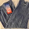GK â€œGYMNASTSâ€ GRAPHIC ADULT LARGE BLUE COTTON PLAID FLANNEL LOUNGE CAPRI Sz L - Image 6
