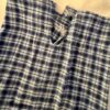 GK â€œGYMNASTSâ€ GRAPHIC ADULT LARGE BLUE COTTON PLAID FLANNEL LOUNGE CAPRI Sz L - Image 7