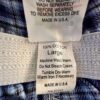 GK â€œGYMNASTSâ€ GRAPHIC ADULT LARGE BLUE COTTON PLAID FLANNEL LOUNGE CAPRI Sz L - Image 10