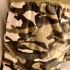 GK CAMOUFLAGE COTTON ADULT MEDIUM "GYMNAST" JEWELED PRINT SHORTS TIE SZ M NWT! - Image 2