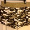 GK CAMOUFLAGE COTTON ADULT MEDIUM "GYMNAST" JEWELED PRINT SHORTS TIE SZ M NWT! - Image 8