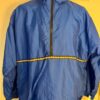 GK PULLOVER ADULT MEDIUM BLUE CRINKLE NYLON GYMNAST SKATE CHEER WARM UP JACKET M - Image 2