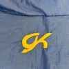 GK PULLOVER ADULT MEDIUM BLUE CRINKLE NYLON GYMNAST SKATE CHEER WARM UP JACKET M - Image 5