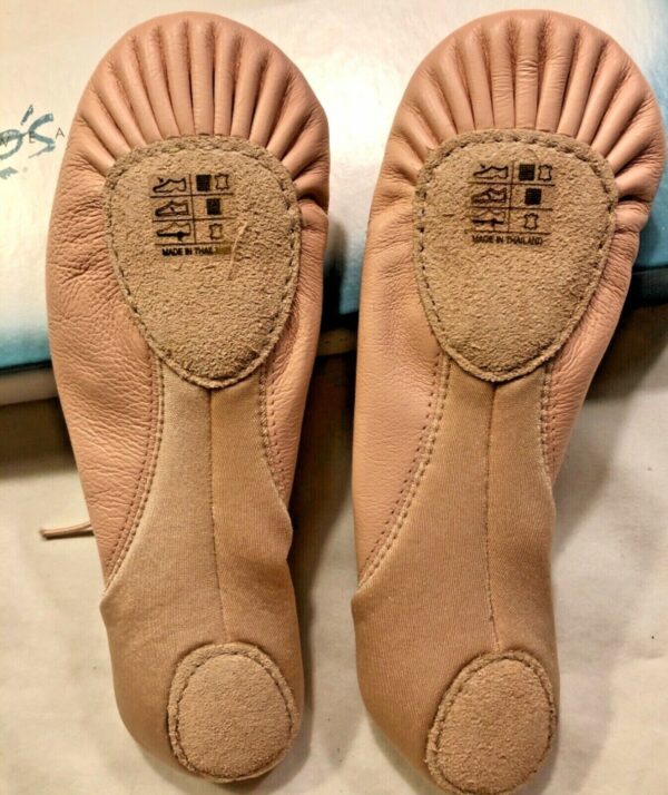 LEO'S BALLET SHOES ADULT SIZE 5.5 LEATHER STRETCH SPLIT SOLE Sz 5.5 LS2006L NEW! - Image 3