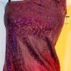GK DANCE CHEER LADIES SMALL SPARKLE FUCHSIA FOIL ONE SHOULDER ASYM TOP Sz AS NWT