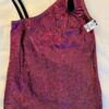 GK DANCE CHEER LADIES SMALL SPARKLE FUCHSIA FOIL ONE SHOULDER ASYM TOP Sz AS NWT - Image 5