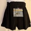 GK GIRLS SMALL SKATE DIVA GLITTER PRINT FOLDOVER WAIST BLACK BOXER SHORTS Sz CS - Image 3