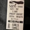 GK GIRLS SMALL SKATE DIVA GLITTER PRINT FOLDOVER WAIST BLACK BOXER SHORTS Sz CS - Image 7