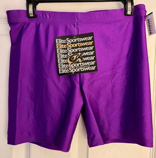 GK MAGENTA ADULT SMALL MINI WORKOUT SHORTS NYLON/SPANDEX GYMNASTS DANCE CHEER AS