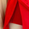 GK ICE FIGURE SKATE ADULT SMALL RED TURTLENECK BACK X-STRAPS HALTER DRESS Sz AS - Image 4